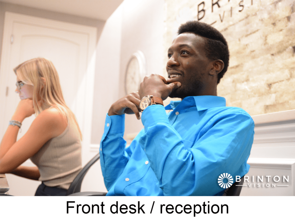 front desk reception